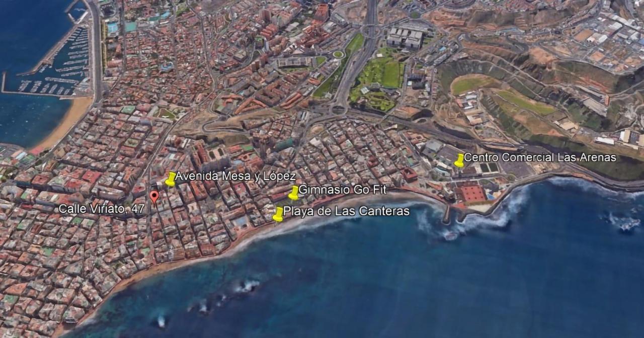 Flatguest Viriato - Wifi - Ac - Terraza Compartida Lägenhet Las Palmas de Gran Canaria Exteriör bild